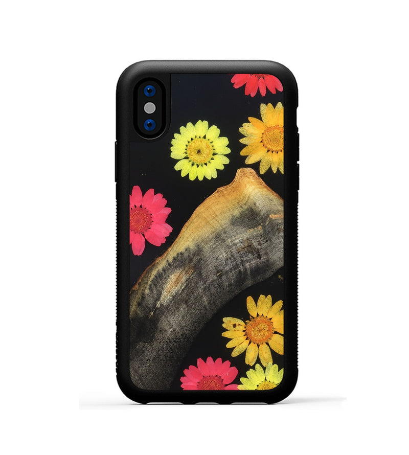 iPhone Xs Wood Phone Case - Amya (Bloom, 821498)