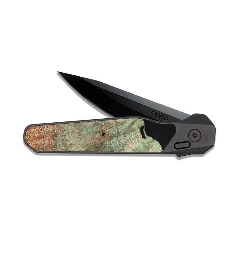 EDC Dark Slate Wood Pocket Knife - Alonza (Bloom, 821500)