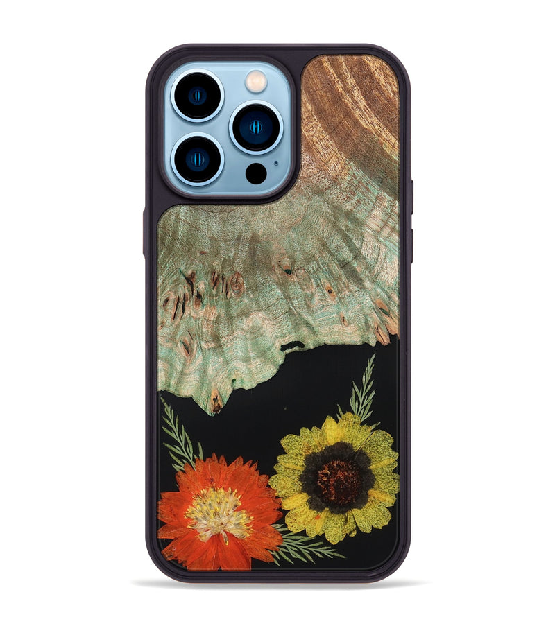 iPhone 14 Pro Max Wood Phone Case - Alonza (Bloom, 821500)