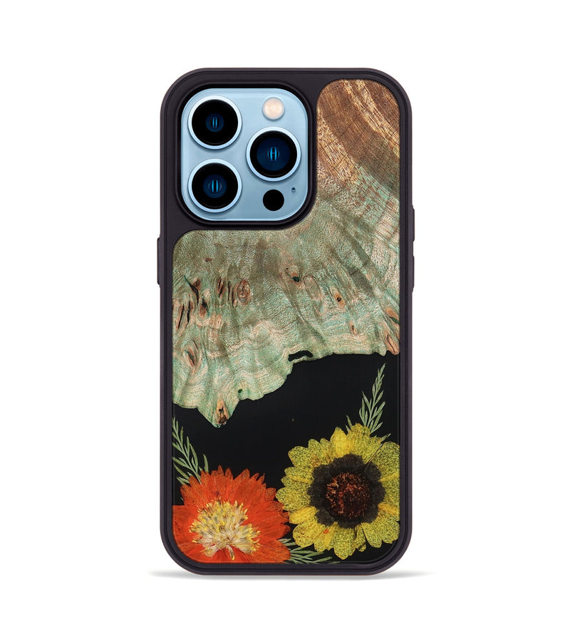 iPhone 14 Pro Wood Phone Case - Alonza (Bloom, 821500)