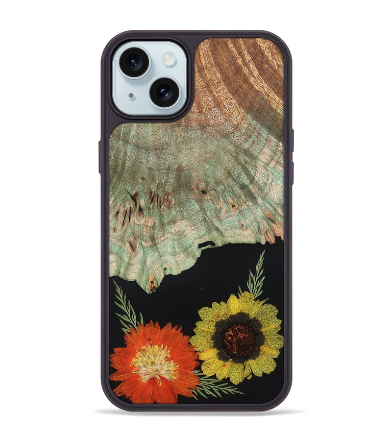 iPhone 15 Plus Wood Phone Case - Alonza (Bloom, 821500)