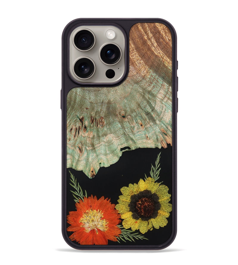 iPhone 15 Pro Max Wood Phone Case - Alonza (Bloom, 821500)