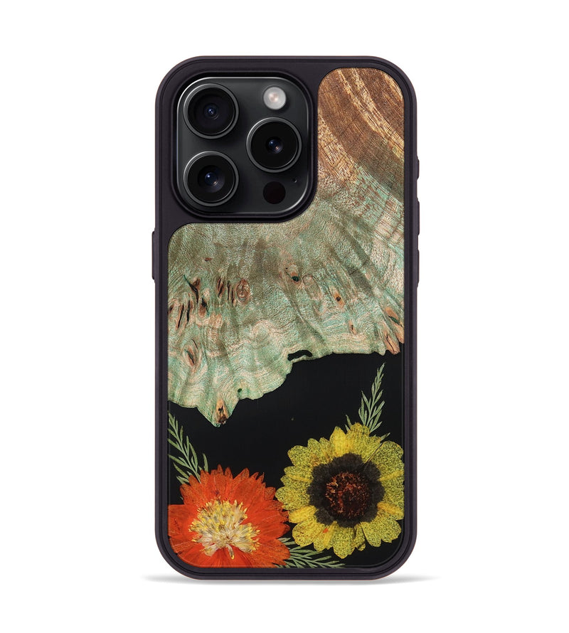 iPhone 15 Pro Wood Phone Case - Alonza (Bloom, 821500)