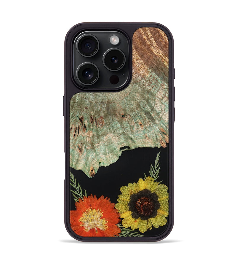 iPhone 16 Pro Wood Phone Case - Alonza (Bloom, 821500)