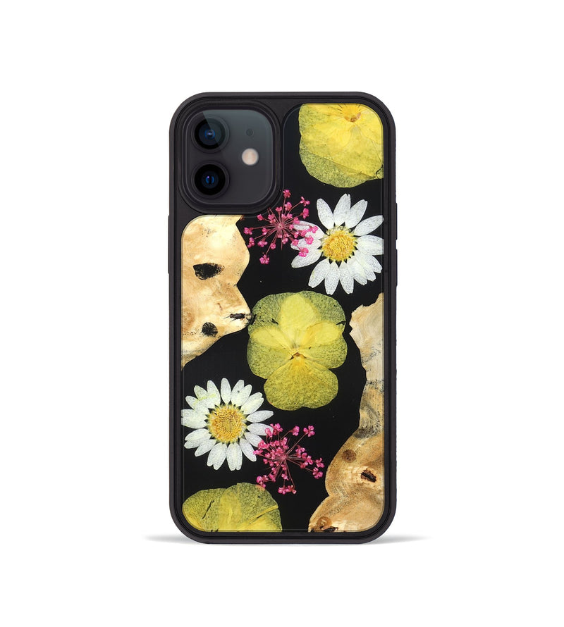 iPhone 12 mini Wood Phone Case - Ivory (Bloom, 821503)
