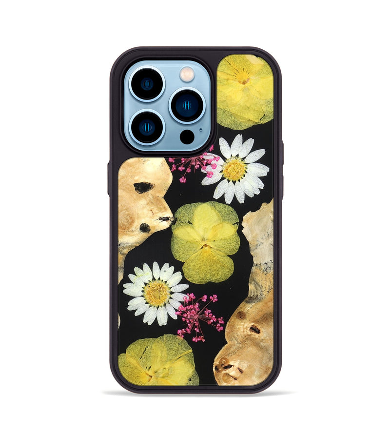 iPhone 14 Pro Wood Phone Case - Ivory (Bloom, 821503)