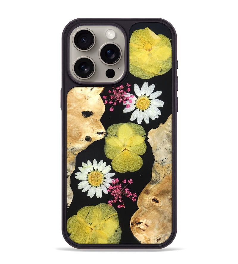 iPhone 15 Pro Max Wood Phone Case - Ivory (Bloom, 821503)