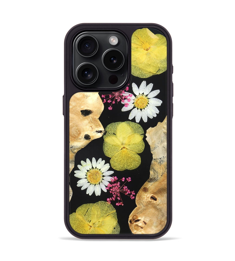 iPhone 15 Pro Wood Phone Case - Ivory (Bloom, 821503)
