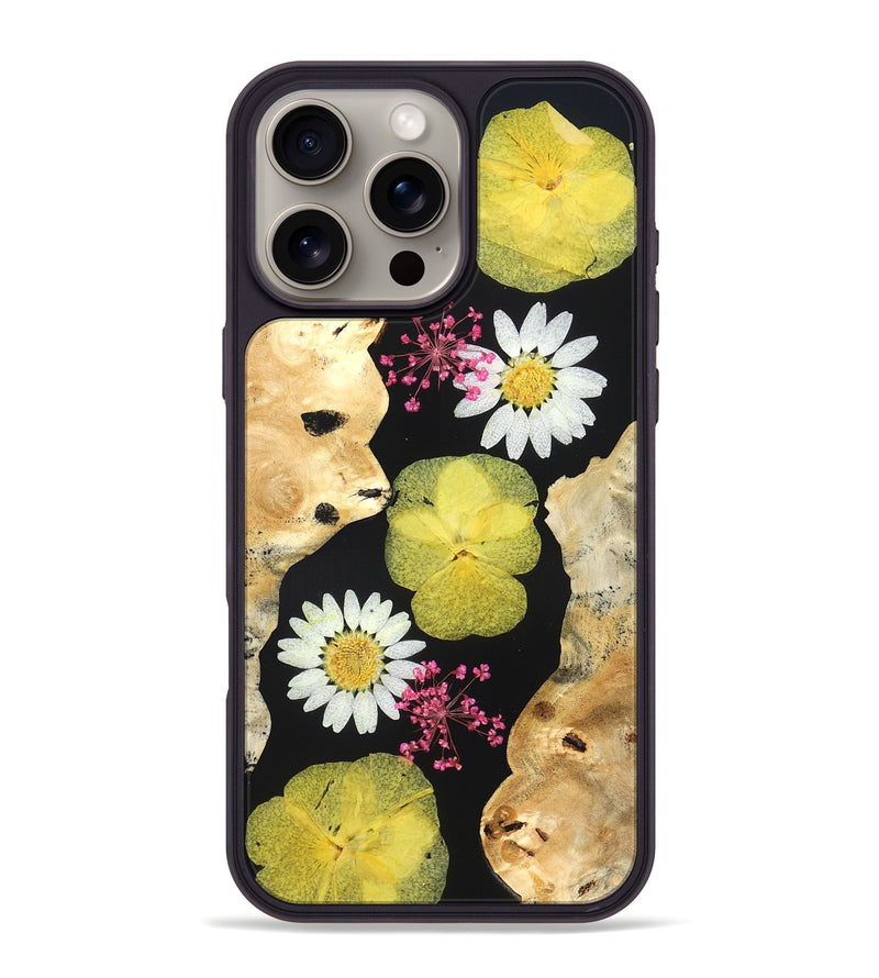 iPhone 16 Pro Max Wood Phone Case - Ivory (Bloom, 821503)
