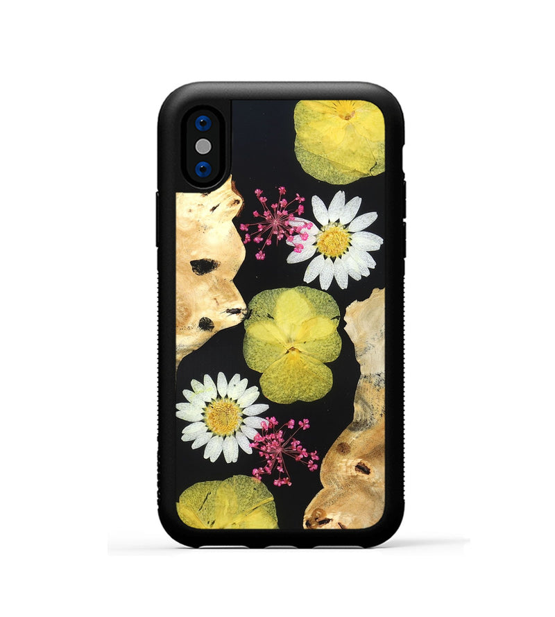 iPhone Xs Wood Phone Case - Ivory (Bloom, 821503)