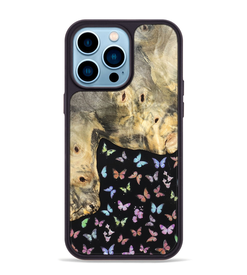 iPhone 14 Pro Max Wood Phone Case - Margery (Bloom, 821506)
