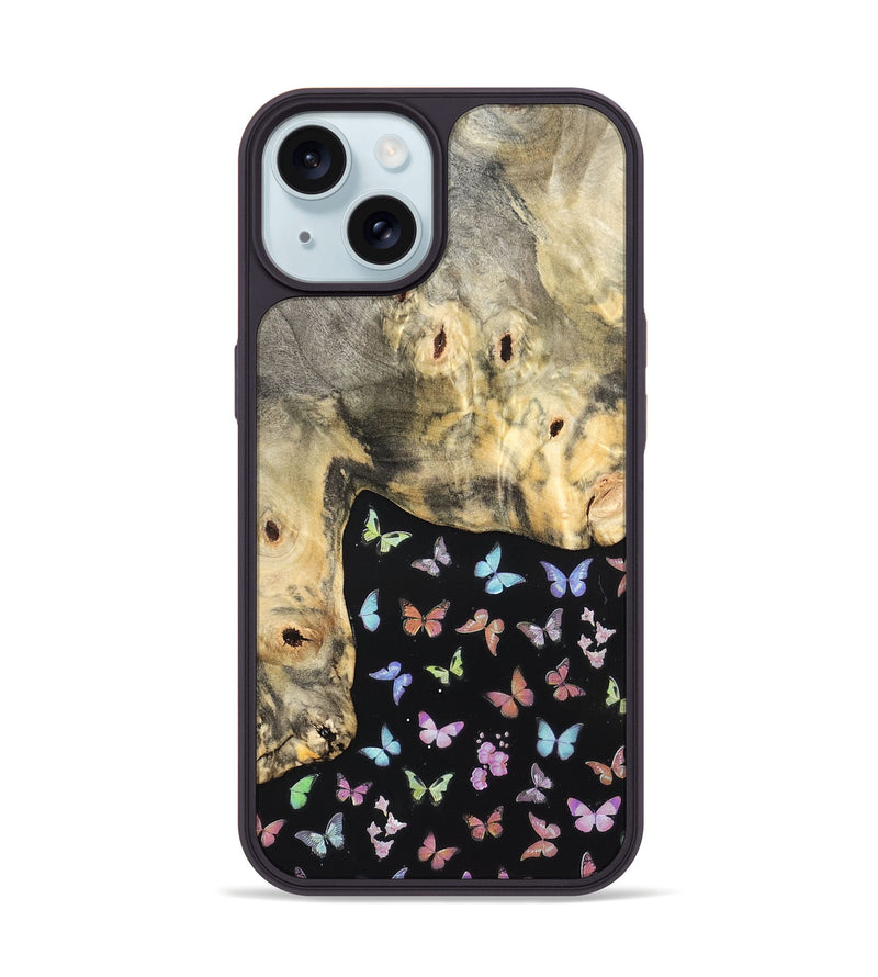 iPhone 15 Wood Phone Case - Margery (Bloom, 821506)