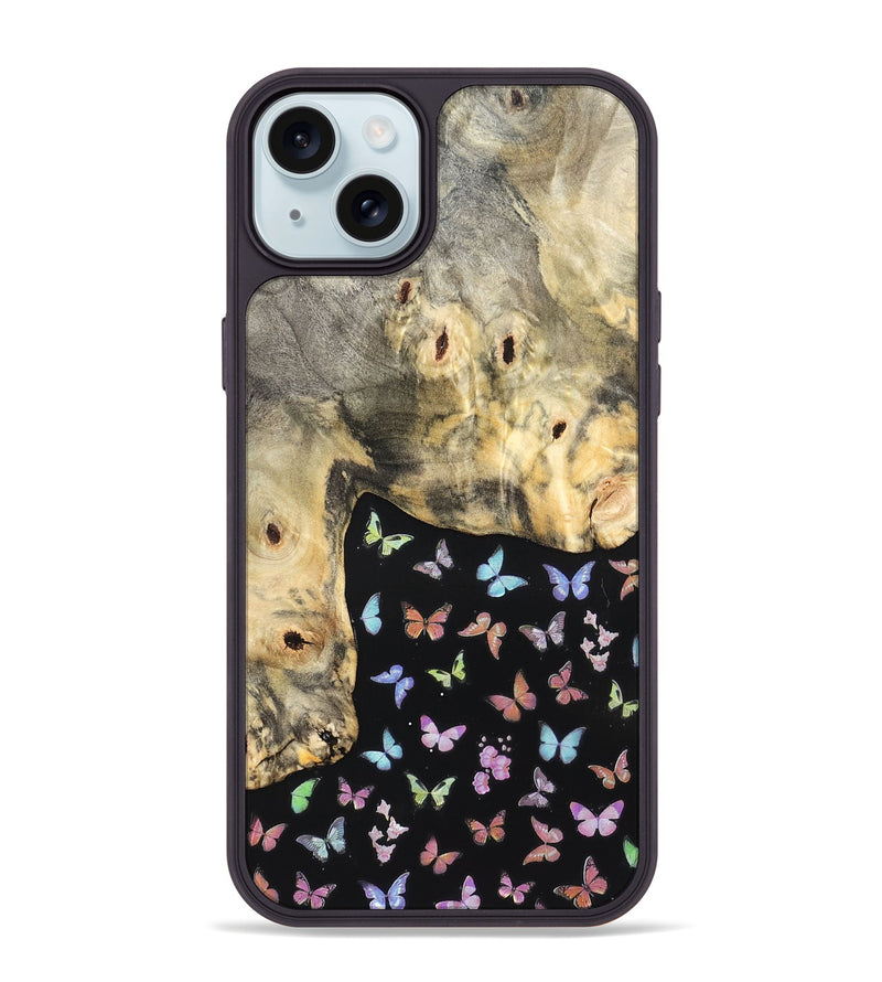 iPhone 15 Plus Wood Phone Case - Margery (Bloom, 821506)