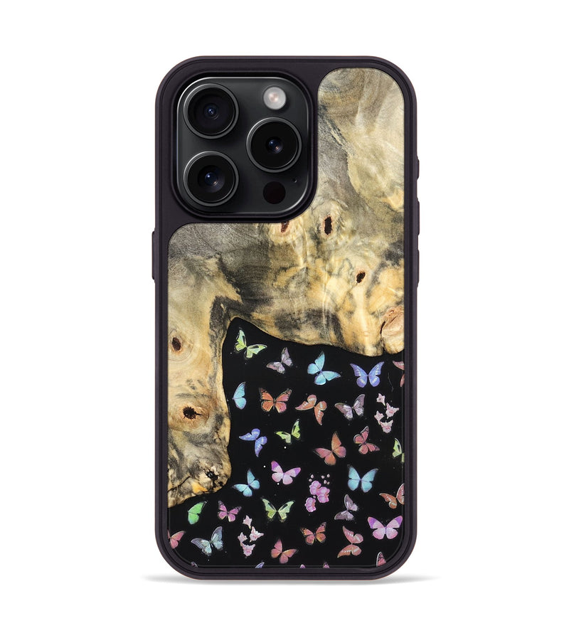 iPhone 15 Pro Wood Phone Case - Margery (Bloom, 821506)