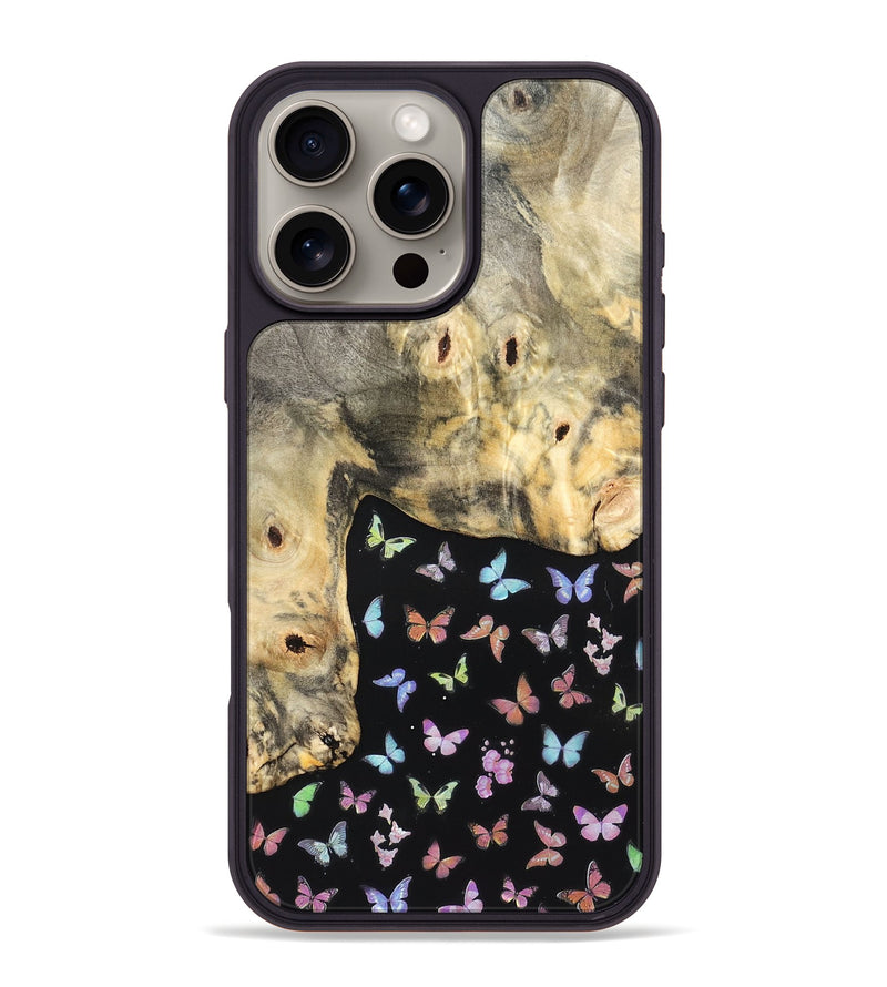 iPhone 16 Pro Max Wood Phone Case - Margery (Bloom, 821506)