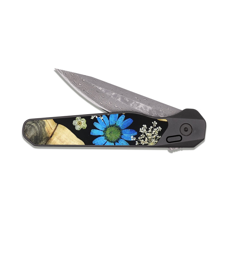 EDC Dark Damascus Wood Pocket Knife - Harold (Bloom, 821507)