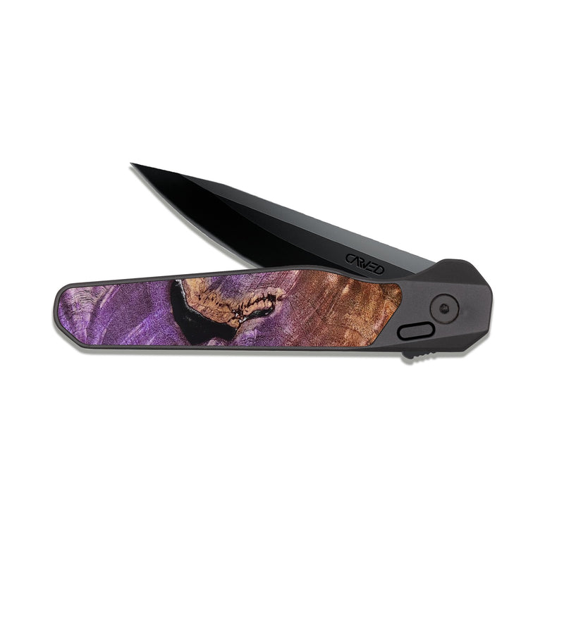 EDC Dark Slate Wood Pocket Knife - Erastus (Bloom, 821511)