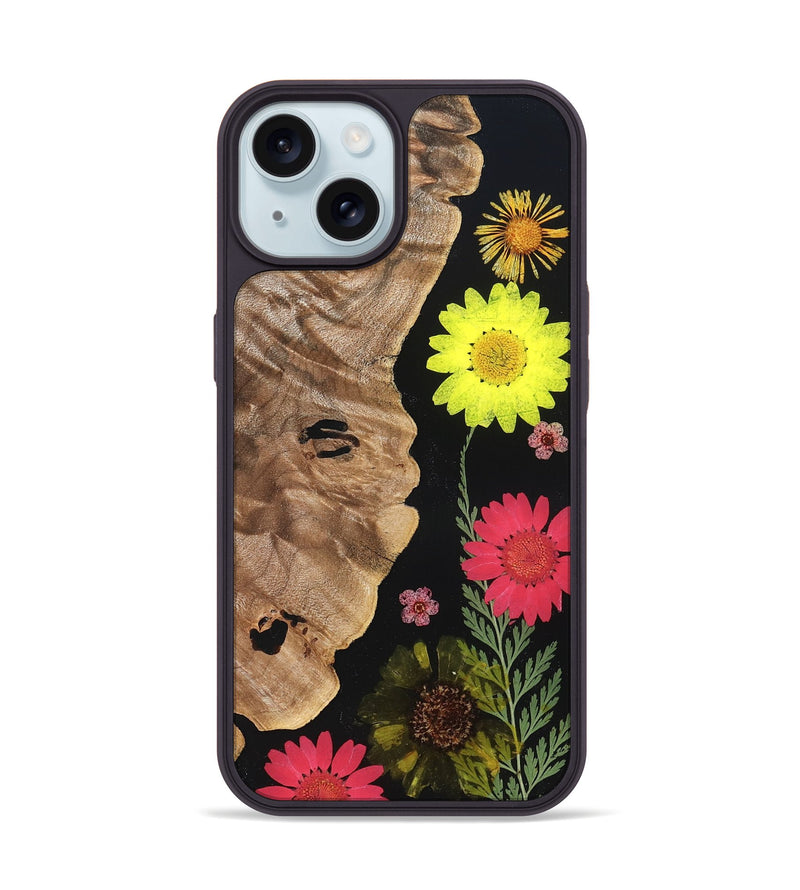 iPhone 15 Wood Phone Case - Moesha (Bloom, 821516)