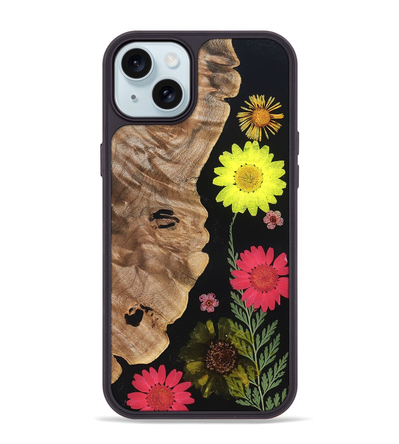 iPhone 15 Plus Wood Phone Case - Moesha (Bloom, 821516)