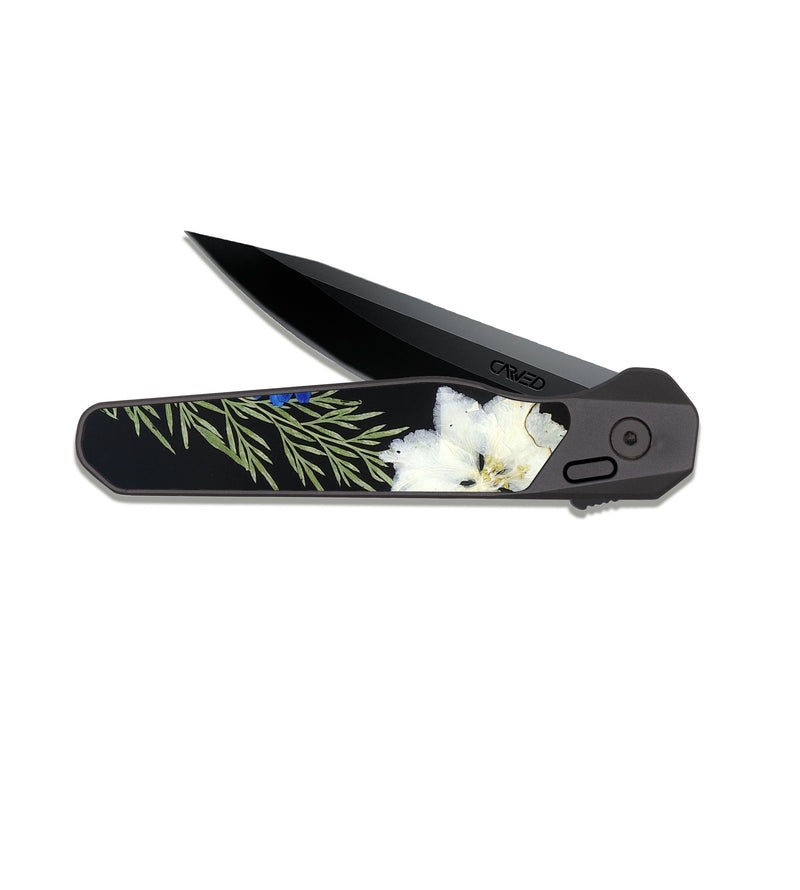 EDC Dark Slate Wood Pocket Knife - Gay (Bloom, 821520)