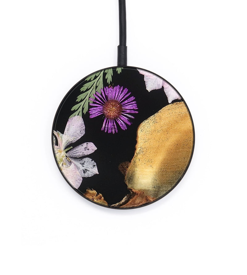 Circle Wood Wireless Charger - Laura (Bloom, 821524)