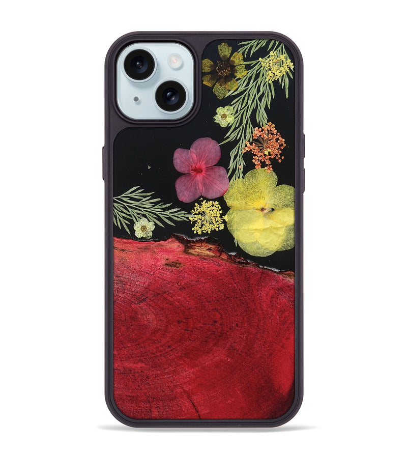 iPhone 15 Plus Wood Phone Case - Denis (Bloom, 821527)
