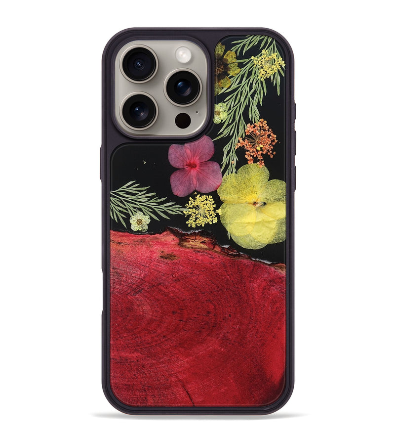 iPhone 16 Pro Max Wood Phone Case - Denis (Bloom, 821527)
