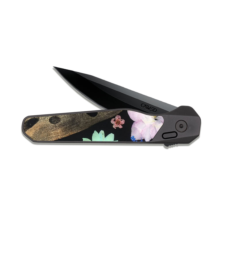EDC Dark Slate Wood Pocket Knife - Shemar (Bloom, 821528)