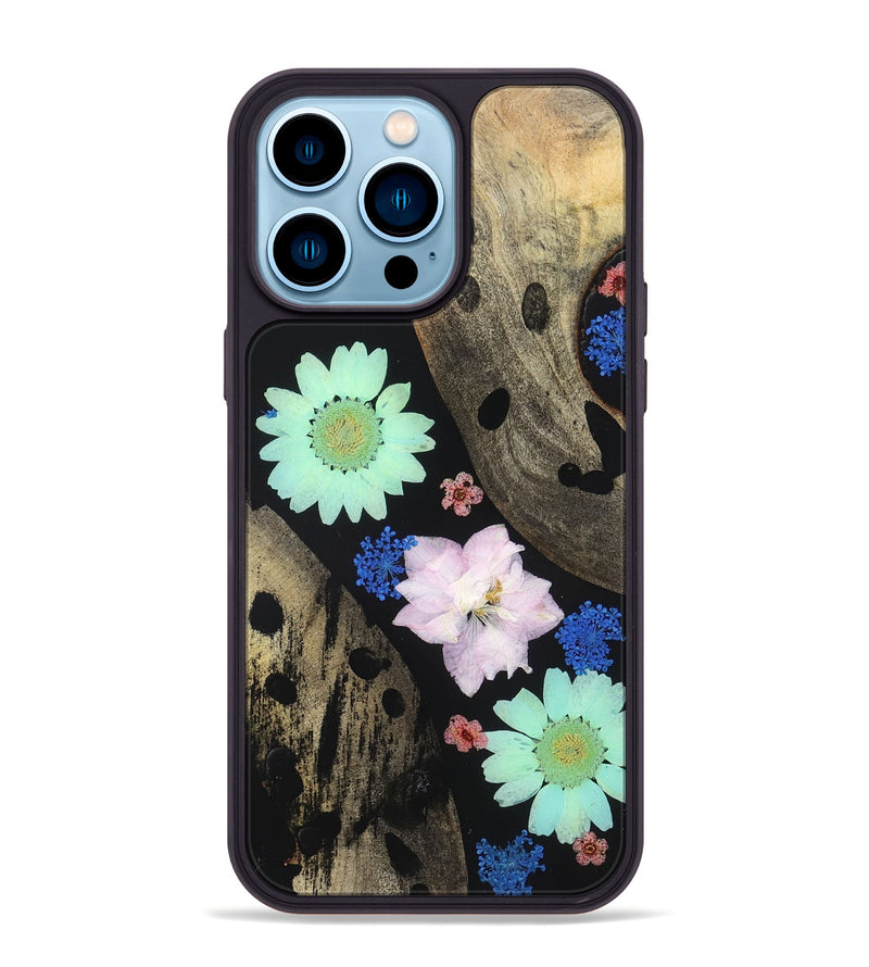 iPhone 14 Pro Max Wood Phone Case - Shemar (Bloom, 821528)
