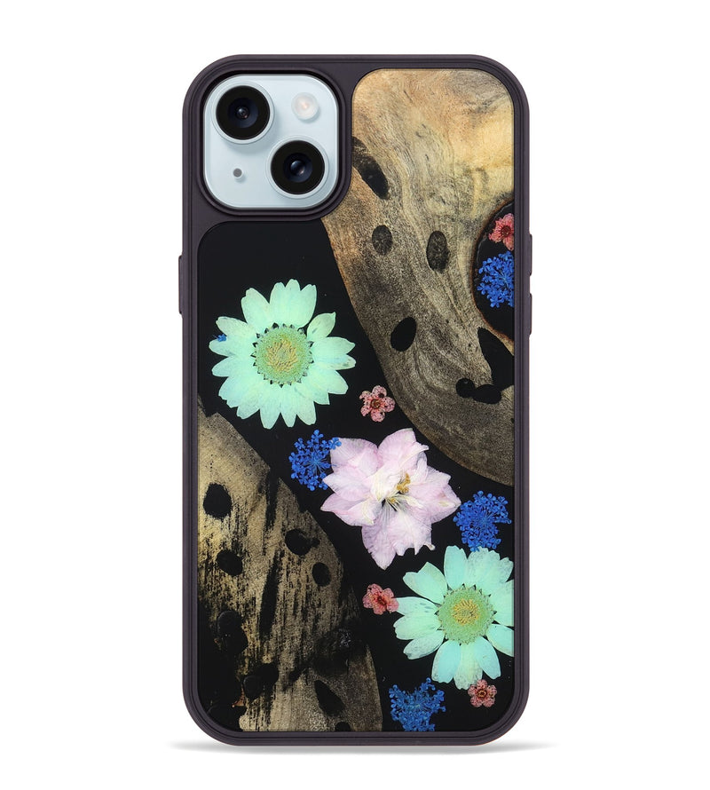 iPhone 15 Plus Wood Phone Case - Shemar (Bloom, 821528)