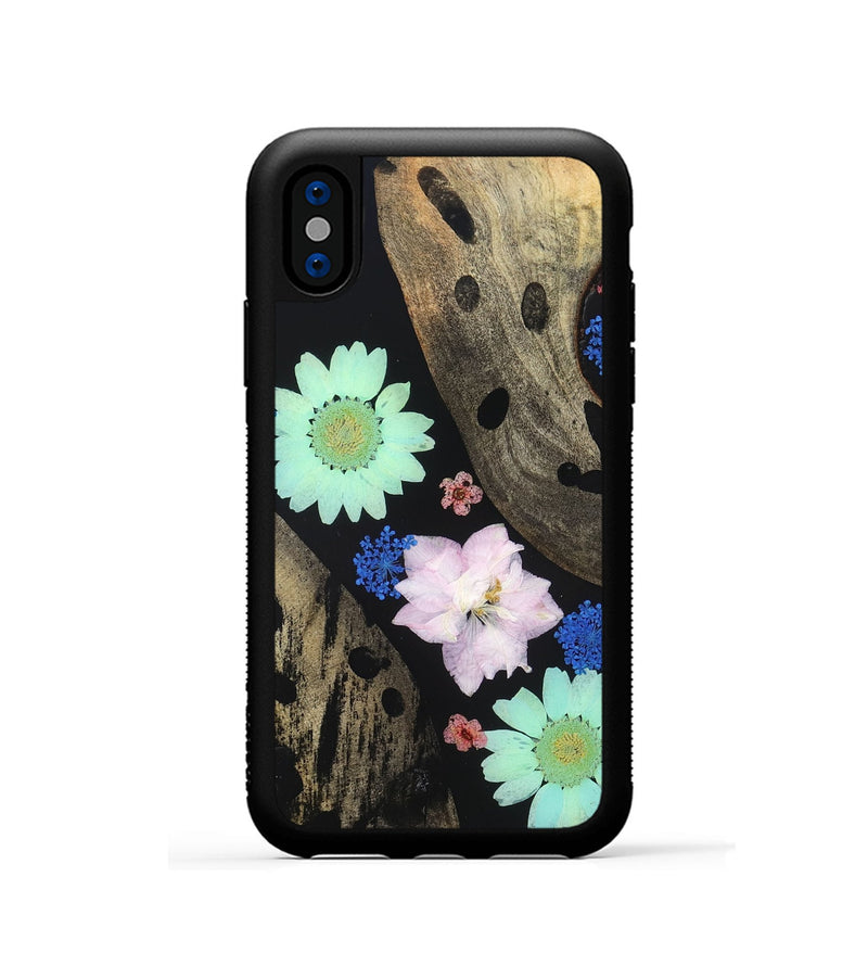 iPhone Xs Wood Phone Case - Shemar (Bloom, 821528)