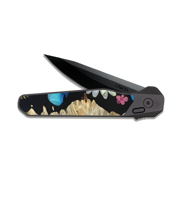 EDC Dark Slate Wood Pocket Knife - Bob (Bloom, 821542)