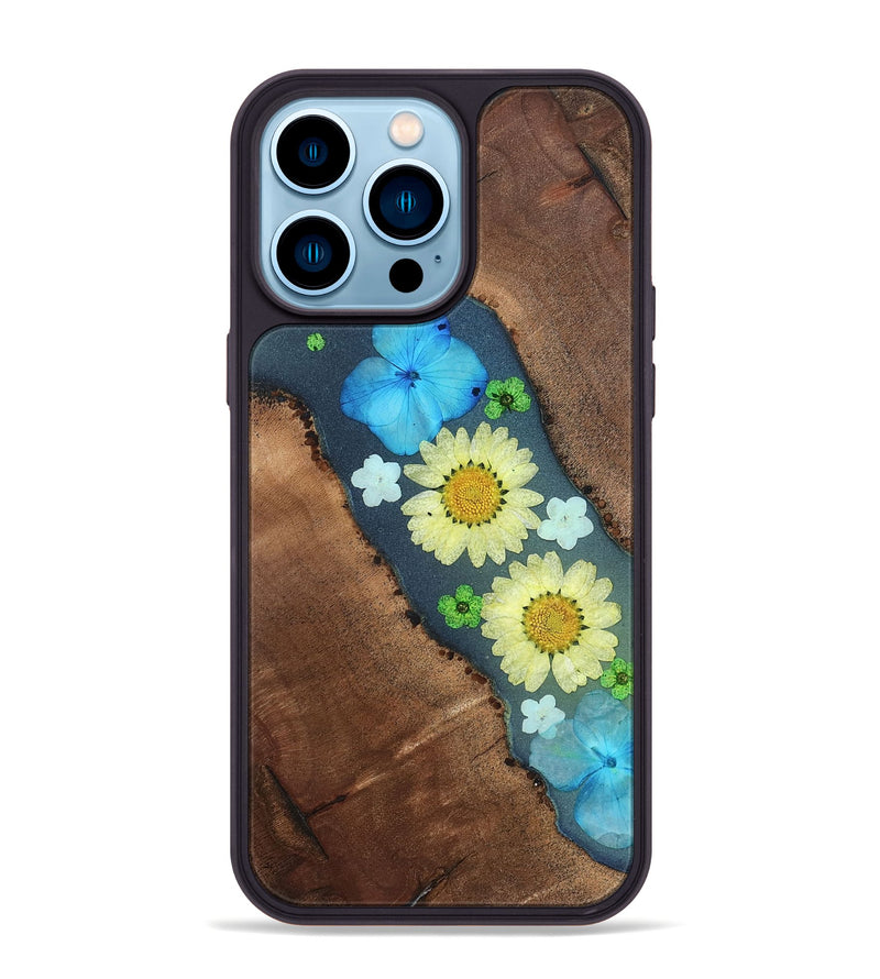 iPhone 14 Pro Max Wood Phone Case - Tamatha (Bloom, 821543)