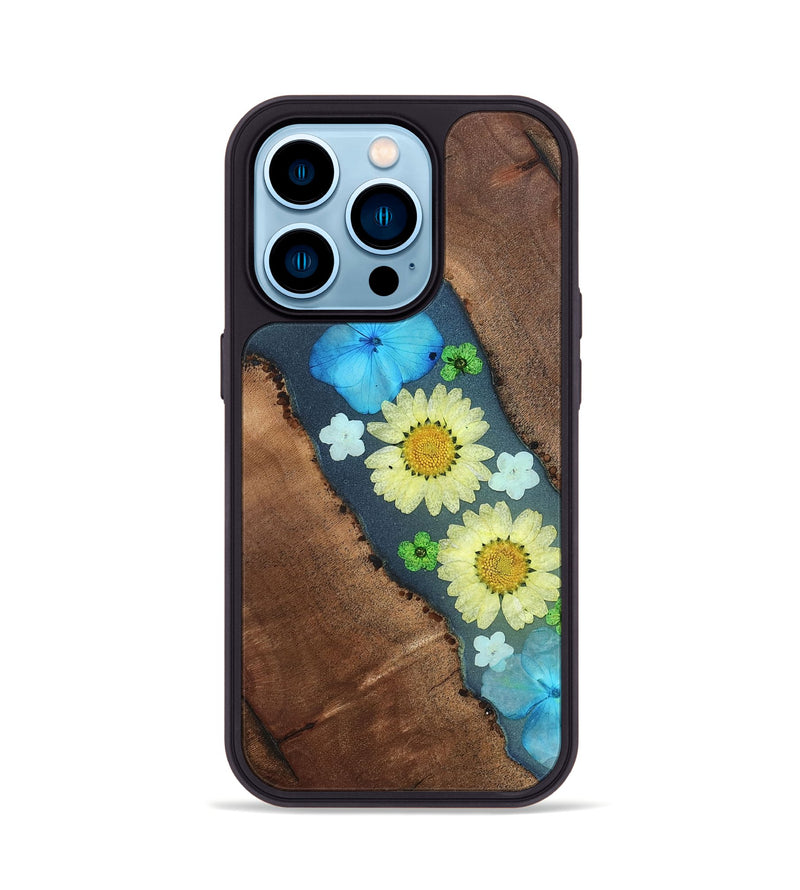 iPhone 14 Pro Wood Phone Case - Tamatha (Bloom, 821543)