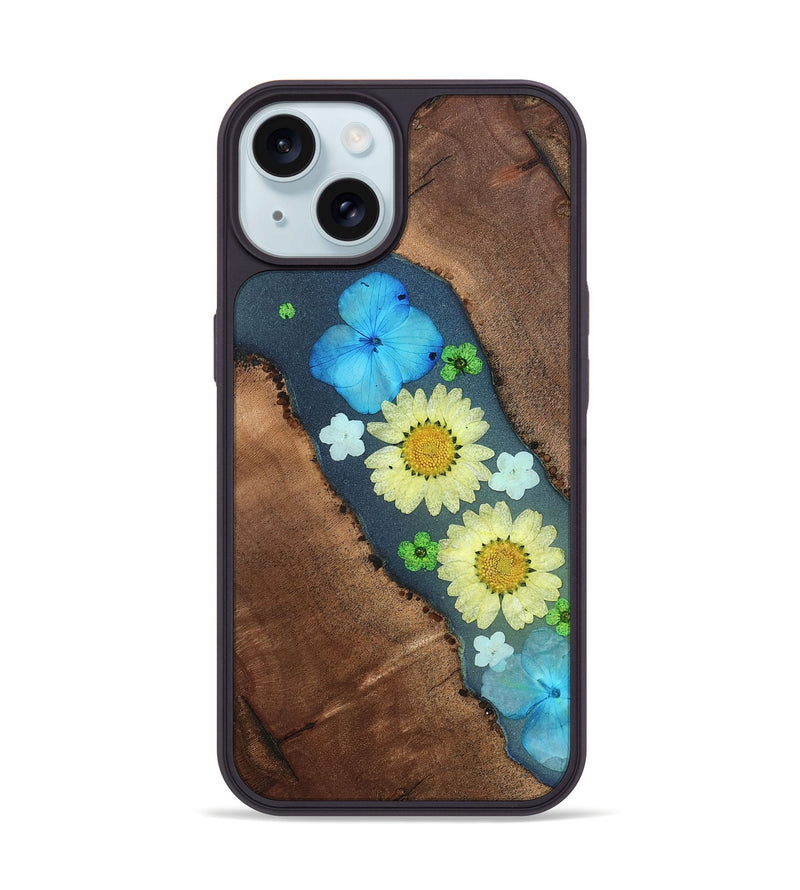 iPhone 15 Wood Phone Case - Tamatha (Bloom, 821543)