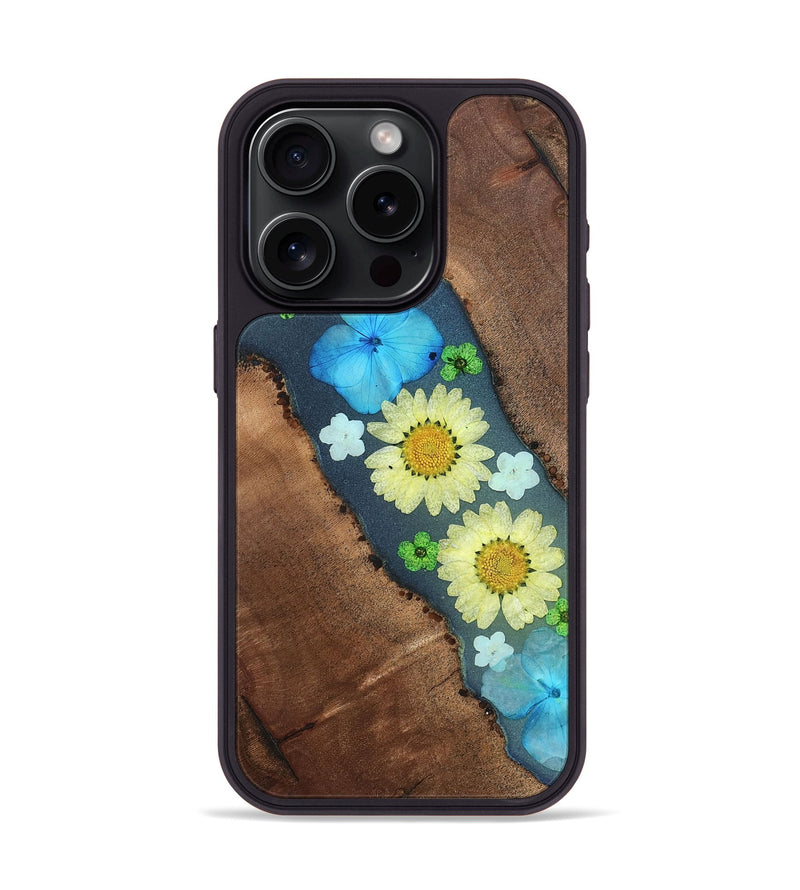 iPhone 15 Pro Wood Phone Case - Tamatha (Bloom, 821543)