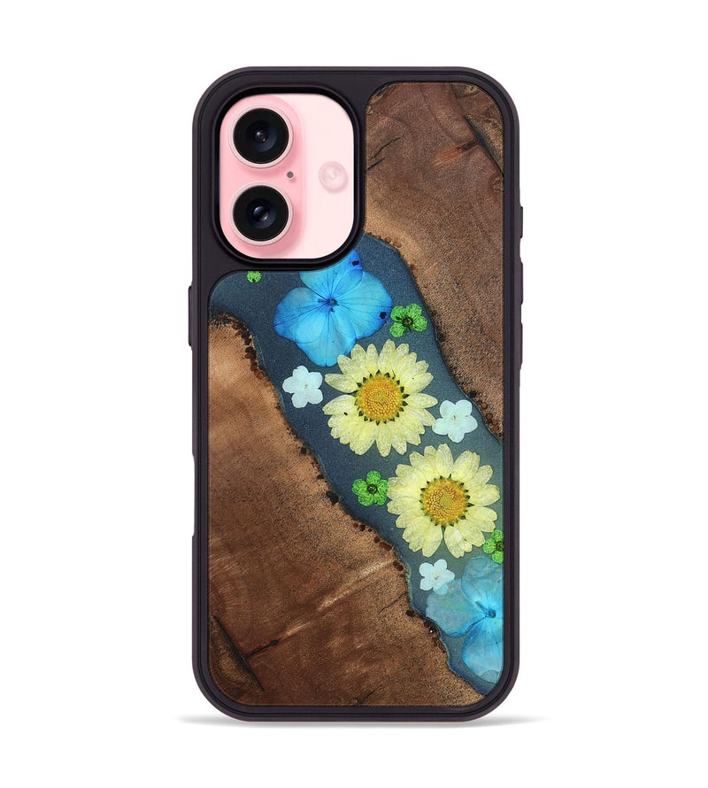 iPhone 16 Wood Phone Case - Tamatha (Bloom, 821543)