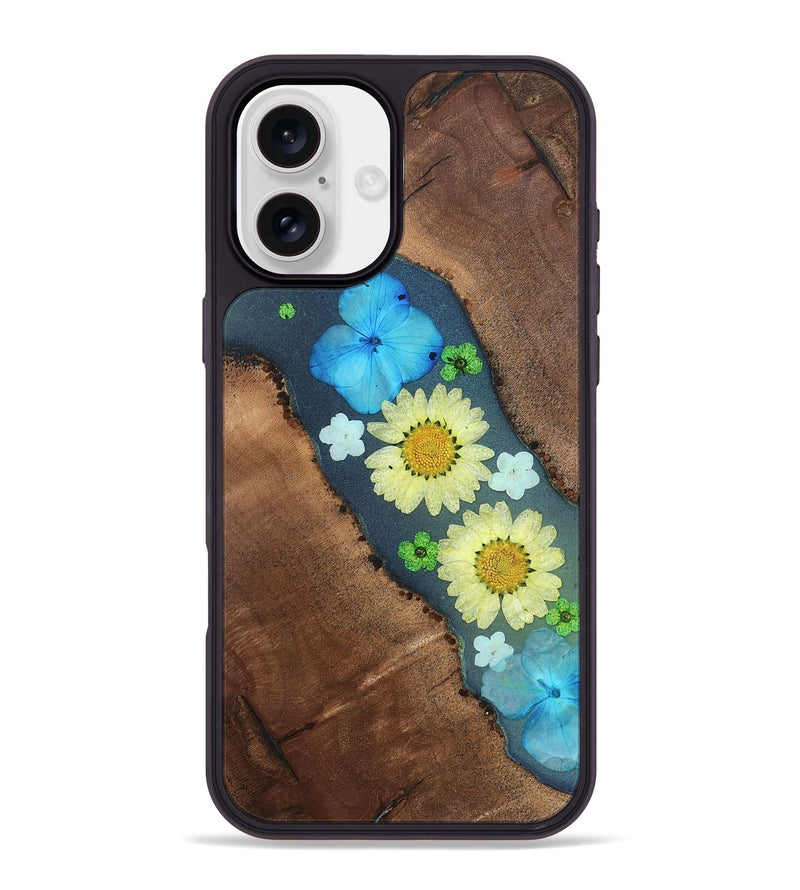 iPhone 16 Plus Wood Phone Case - Tamatha (Bloom, 821543)