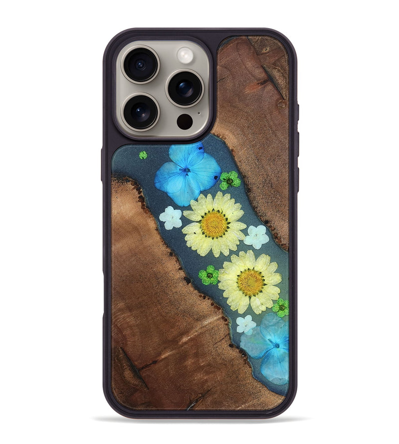 iPhone 16 Pro Max Wood Phone Case - Tamatha (Bloom, 821543)