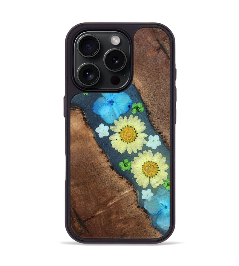 iPhone 16 Pro Wood Phone Case - Tamatha (Bloom, 821543)