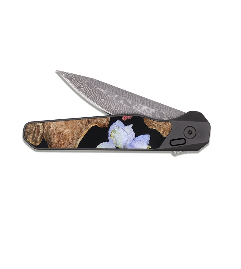 EDC Dark Damascus Wood Pocket Knife - Coleman (Bloom, 821546)
