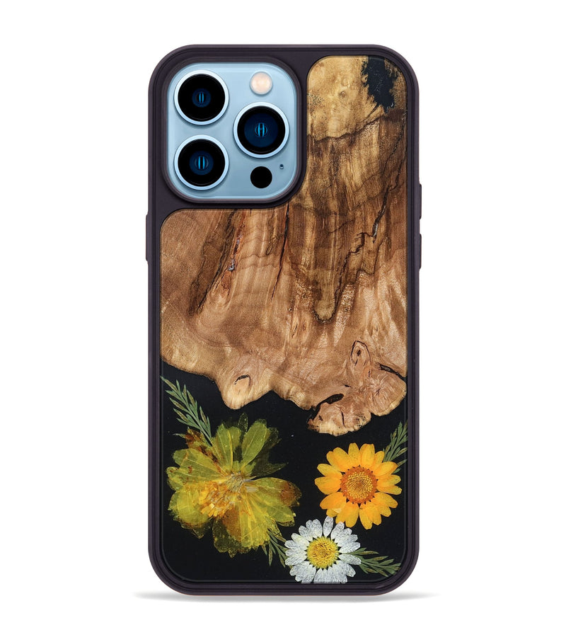 iPhone 14 Pro Max Wood Phone Case - Amos (Bloom, 821560)