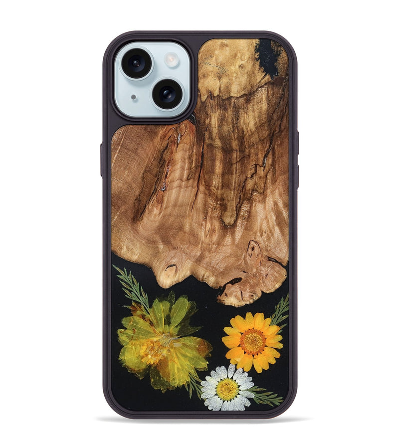 iPhone 15 Plus Wood Phone Case - Amos (Bloom, 821560)