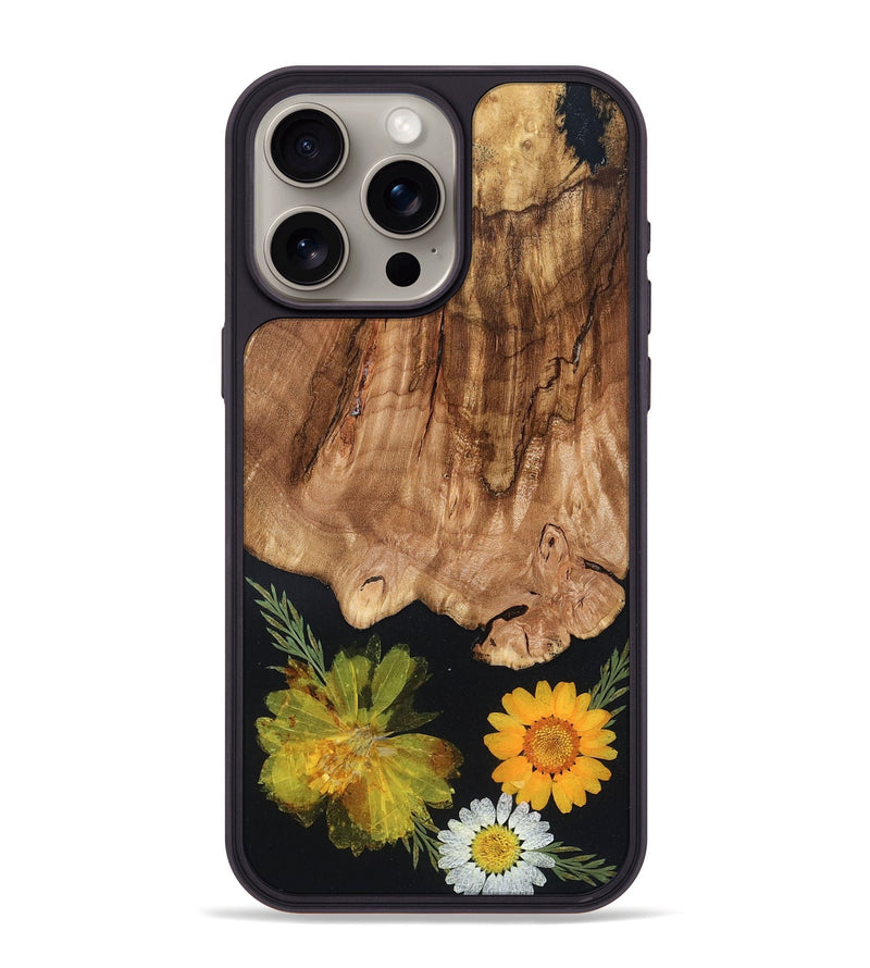 iPhone 15 Pro Max Wood Phone Case - Amos (Bloom, 821560)
