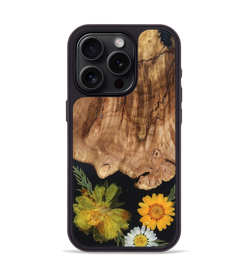 iPhone 15 Pro Wood Phone Case - Amos (Bloom, 821560)