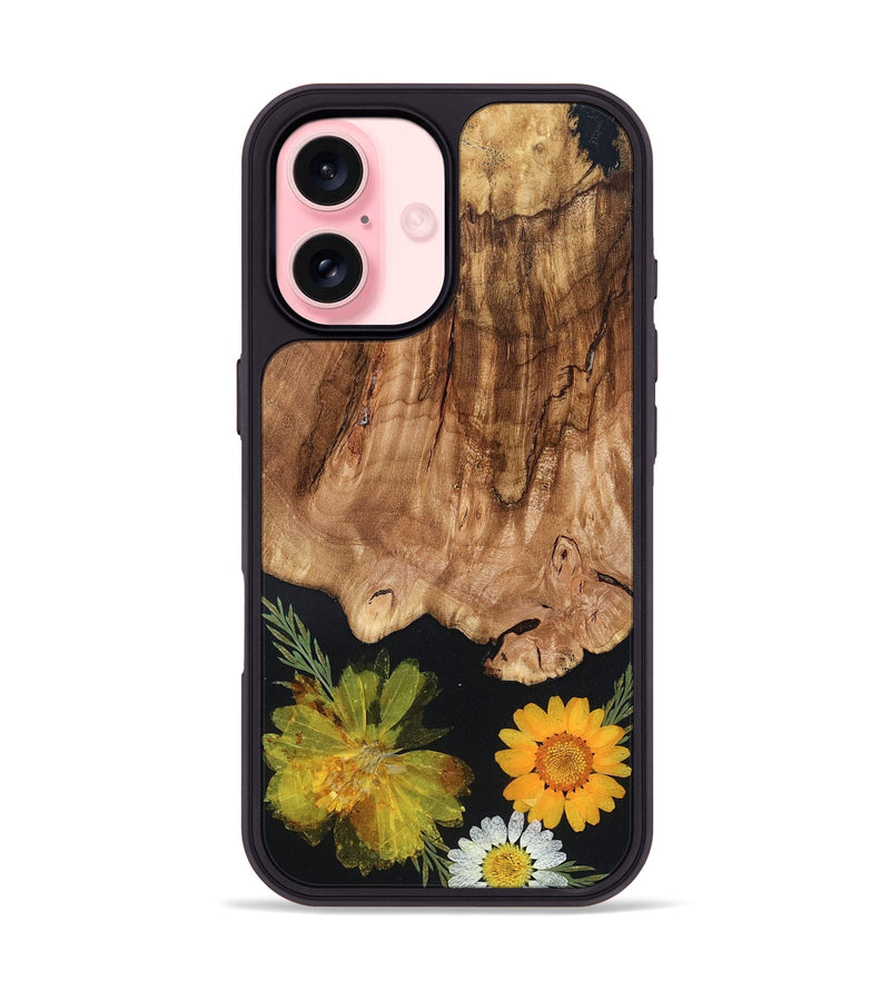 iPhone 16 Wood Phone Case - Amos (Bloom, 821560)