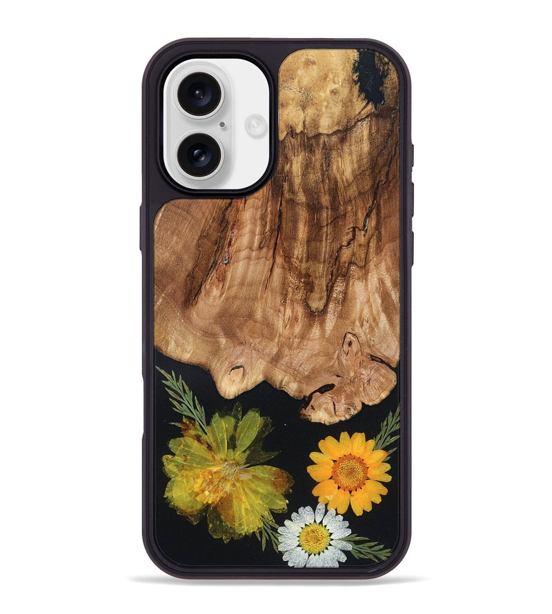 iPhone 16 Plus Wood Phone Case - Amos (Bloom, 821560)