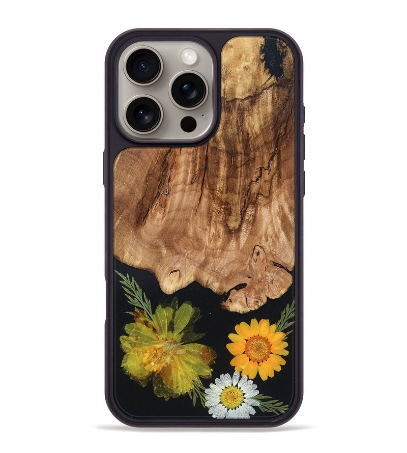 iPhone 16 Pro Max Wood Phone Case - Amos (Bloom, 821560)