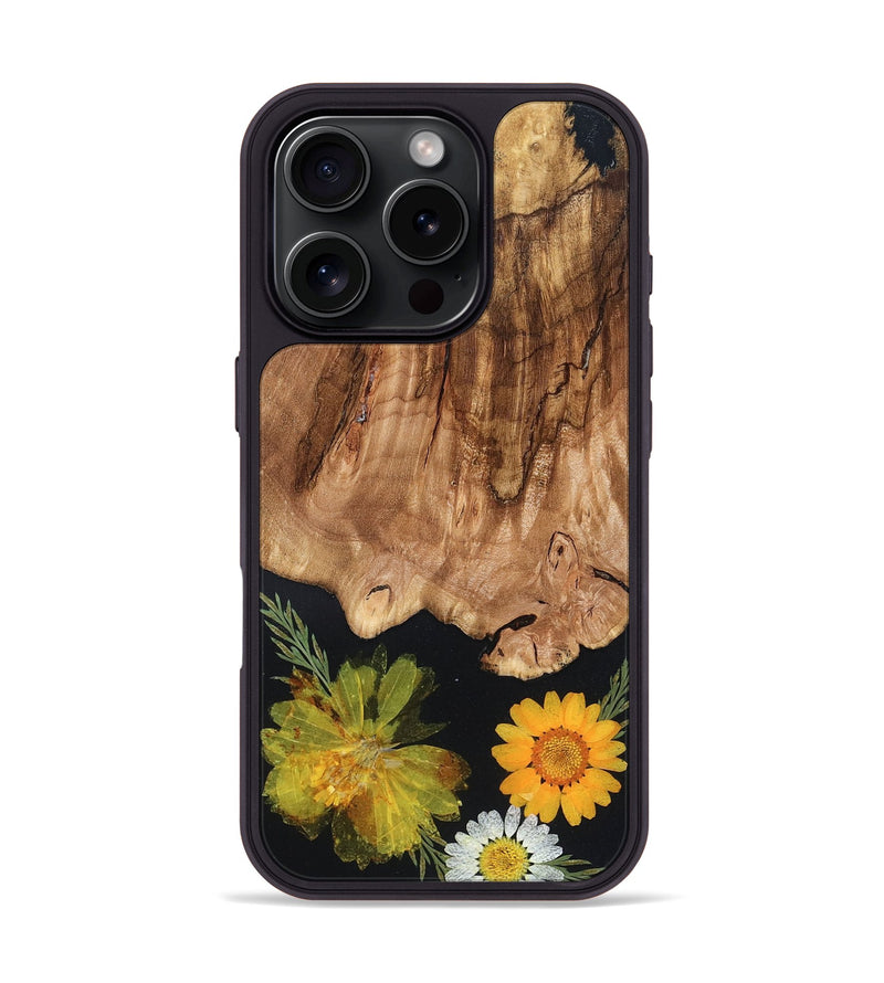iPhone 16 Pro Wood Phone Case - Amos (Bloom, 821560)