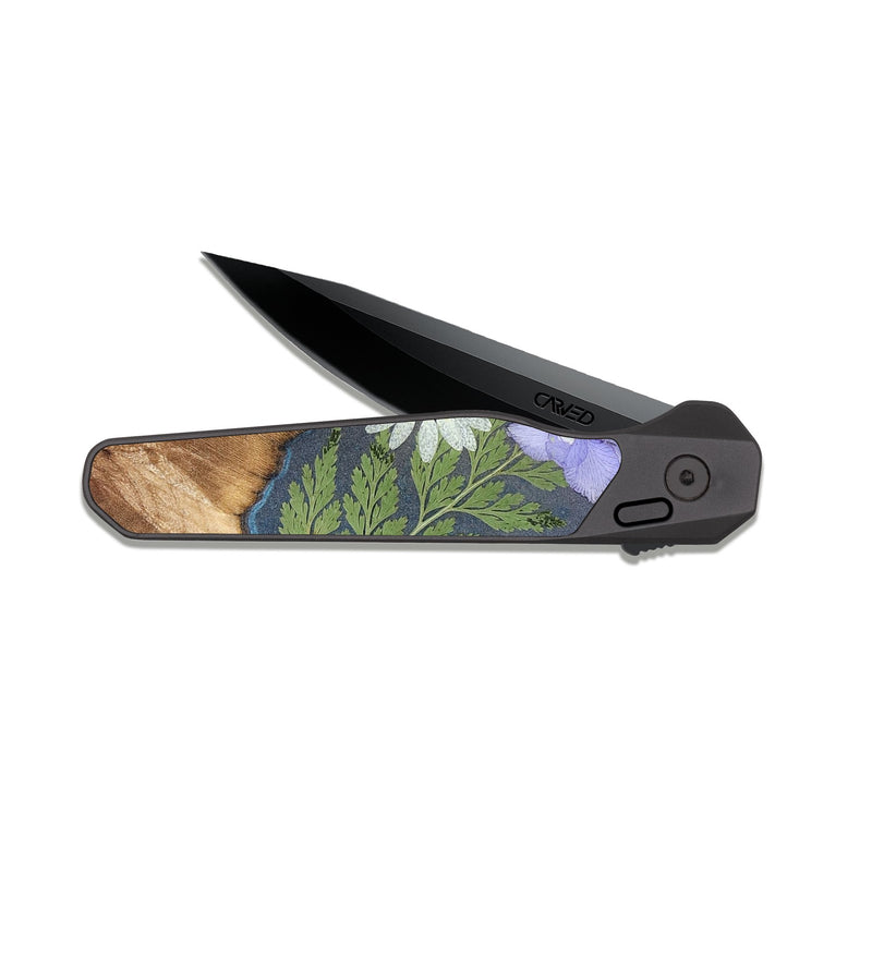 EDC Dark Slate Wood Pocket Knife - Bennie (Bloom, 821561)